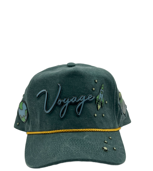 "Voyage" Washed/Distressed Vintage Snapback